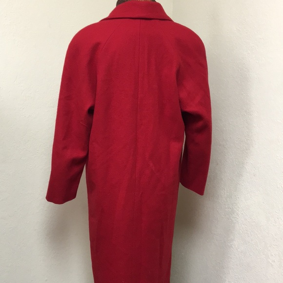 Stephanie Mathews Red Wool Coat - Picture 3 of 5